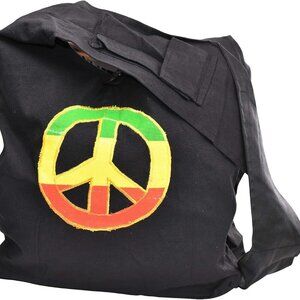 Rasta Stripe Hippie Bag Large Hobo Bags for Women - Boho Purse Hobo Crossbody Ba